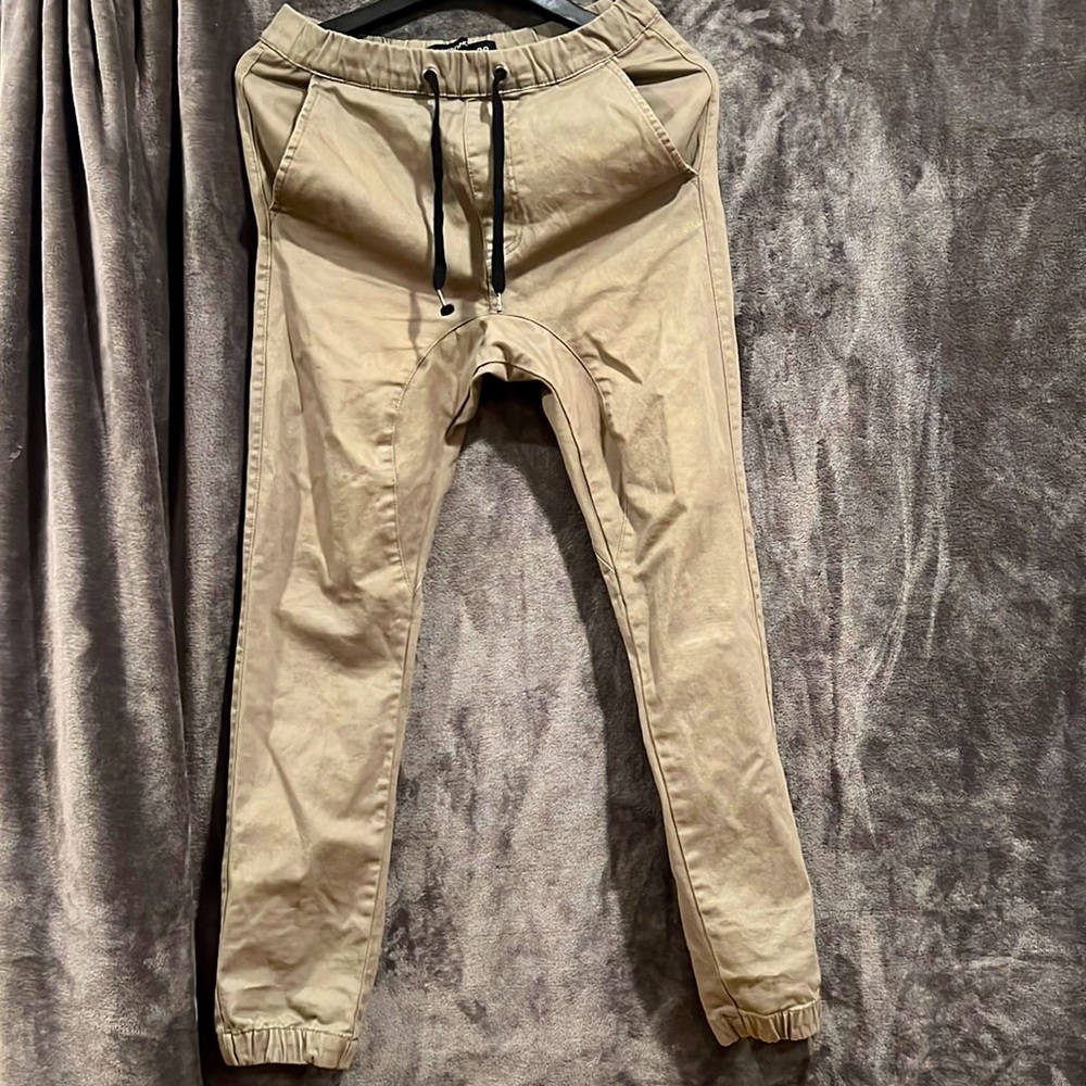 90s style retro cuffed joggers